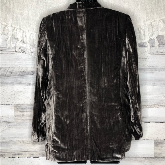 NWT H & M Crushed Velvet Blazer size 10 - Picture 6 of 12